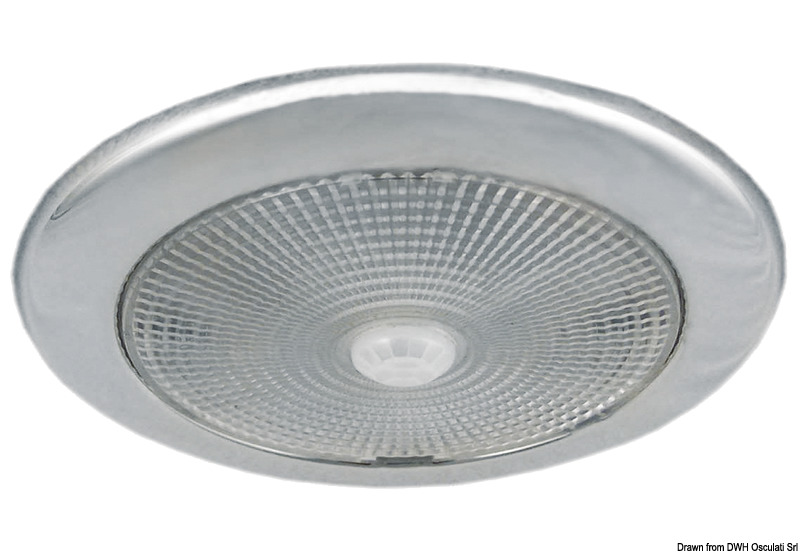 Corpo in acciaio inox. Fissaggio tramite viti nascoste dal frontalino.