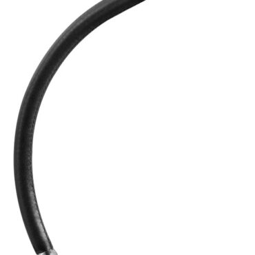 Base in acciaio inox lucidato a specchio e testa in ottone cromato.