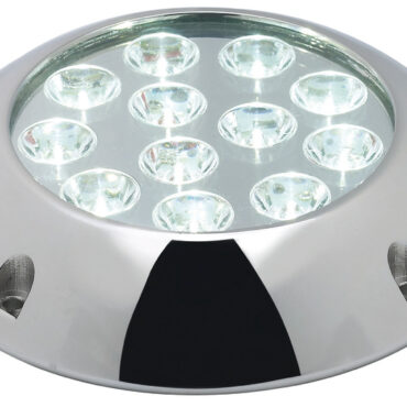 Fabbricata in acciaio inox AISI 316 lucidato a specchio, è dotato di LED alta potenza e di sistema parabolico per aumentare la luminosità.Può funzionare solo immerso in acqua.