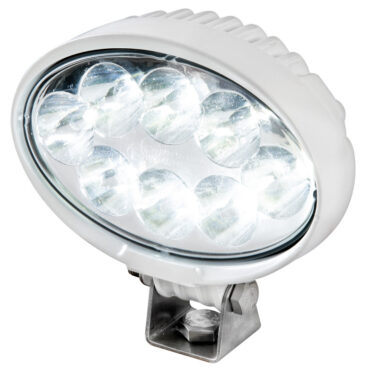 Carcassa in alluminio verniciato bianco. Staffa in acciaio inox.LED originali BRIDGELUX (USA).