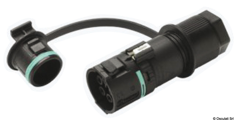 Connessione presa/spina IP68.Montaggio cavi a pressione/scatto, non necessita di utensili.