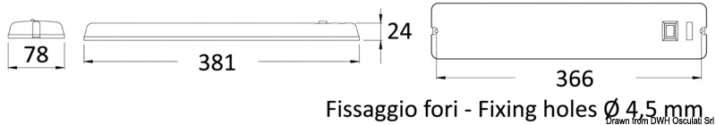 Completa di interruttore e di dispositivo antidisturbi. Carcassa in metacrilato ad alta resistenza.