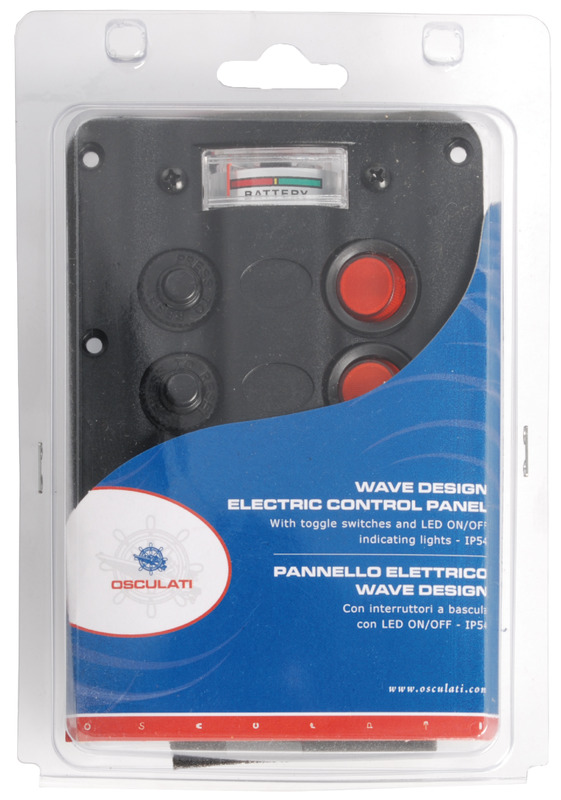 Fabbricati in plastica nera, sono completi di interruttori a bascula e fusibili automatici termici riarmabili. Completi di adesivi per identificare le varie utenze.
