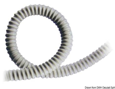 Guaina in PVC spiralato, liscio all’interno; antiurto e autoestinguente
