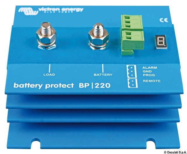 Questo dispositivo scollega la batteria dai carichi non essenziali prima che sia completamente scarica e non permetta l'avviamento del motore.