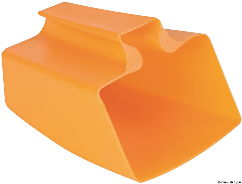 Fabbricata in polietilene arancione. Resistente alle alte e basse temperature.