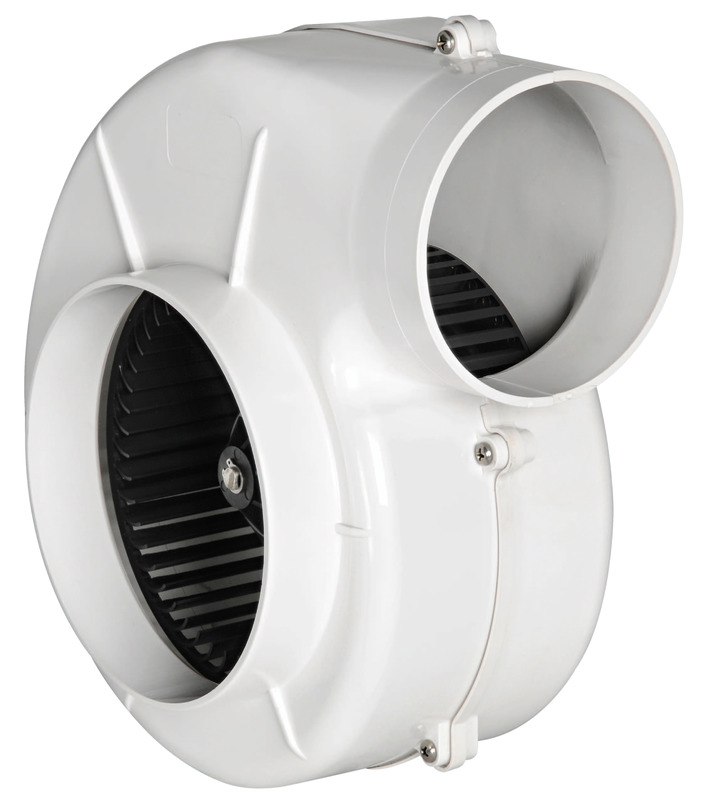 Motore a magneti permanenti IP44 stagno in accordo con ISO8846. Adatti per uso continuo per raffreddamento sala motori. Carcassa ABS bianco.