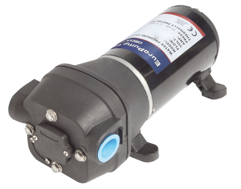 Può girare a secco senza rovinarsi. Ottima anche come pompa per scarico acque grigie dai pozzetti di raccolta e come pompa carico acqua nei WC silenziosi. Protezione contro inversione polarità. Cuscinetti interni in acciaio inox.Completa di 4 raccordi (2 da 1/2" filettati + 1 portagomma diritto da 14 mm + 1 portagomma a 90° da 14 mm) e di filtro di aspirazione, il tutto con innesto a scatto.