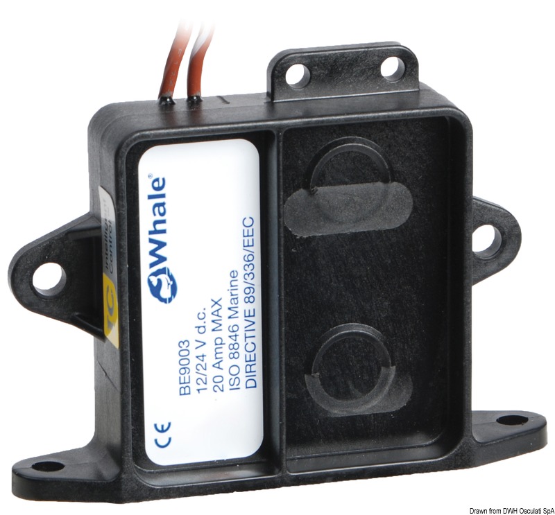 - Utilizza la tecnologia a sensori di campo MIRUS, con un sistema brevettato e può comandare pompe di sentina a 12 o 24 volt DC fino a 20 A di assorbimento;- nessuna parte in movimento quindi né usura né malfunzionamenti;- completamente sigillato non richiede manutenzione;- carcassa in polimeri resistenti a solventi e carburanti;- non contiene mercurio né altri agenti inquinanti.