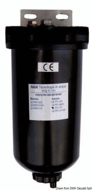 Adatto per motori di media potenza. A norme RINA, adatto per gasolio.