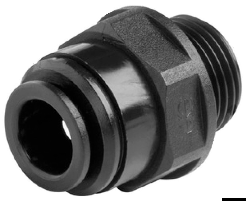 La gamma Speedfit a innesto rapido di John Guest utilizza la tecnologia data dall’azione combinata della pinzetta e della guarnizione.La pinzetta con denti in acciaio inox che aggraffa il tubo e l’O-Ring forniscono così una tenuta ermetica.