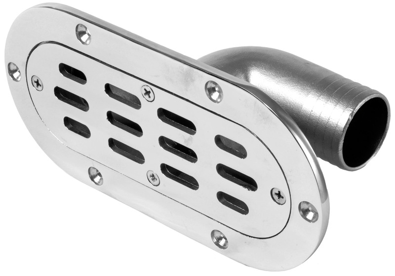 In acciaio inox 316; griglia removibile.