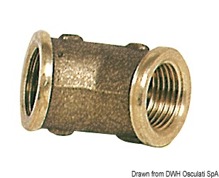 Brass 45° elbow 3/4" female/female