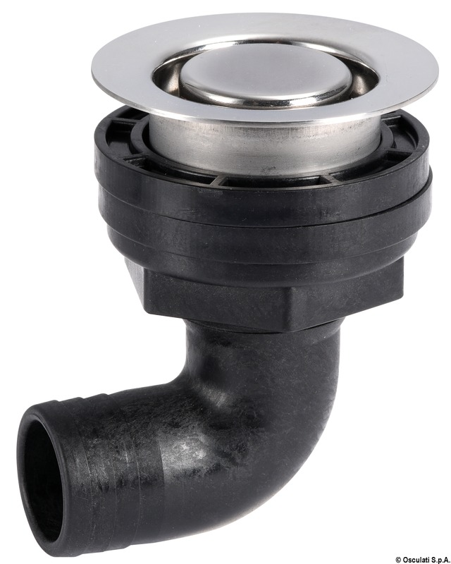 Corpo in fibra acetilica rinforzata. Testa in acciaio inox 316 e filtro removibile.