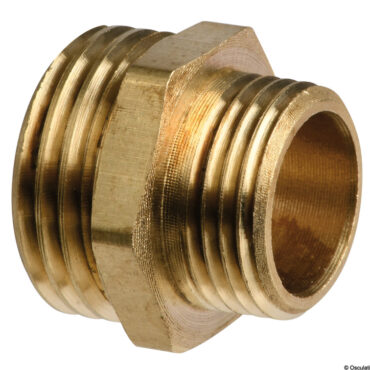 Brass double nipple 2" x 2"1/2