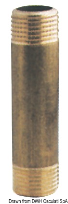 Brass extension sleeve 3/8" x 150 mm