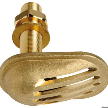 Cast brass thru hull scoop strainer 3/4"