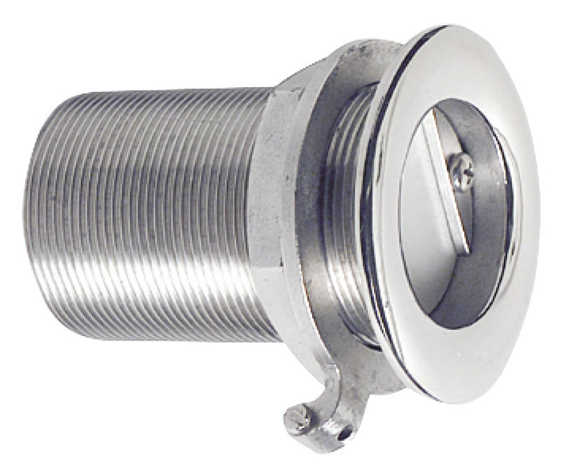 In acciaio inox AISI 316 lucidato a specchio, completi di valvola in gomma bianca e di collegamento di massa.