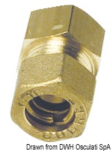 Brass comprssion joint female straight 8 mm x 1/4"