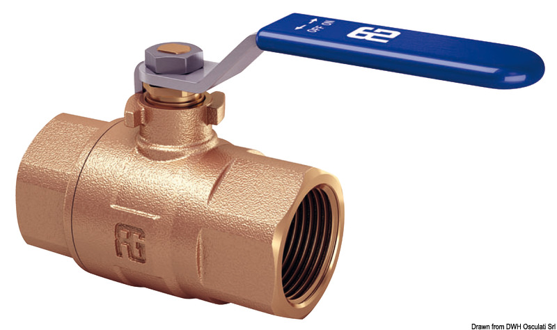 GUIDI bronze F-F ball valve full flow 1/2"