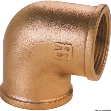 GUIDI bronze F-F 90° elbow 3"