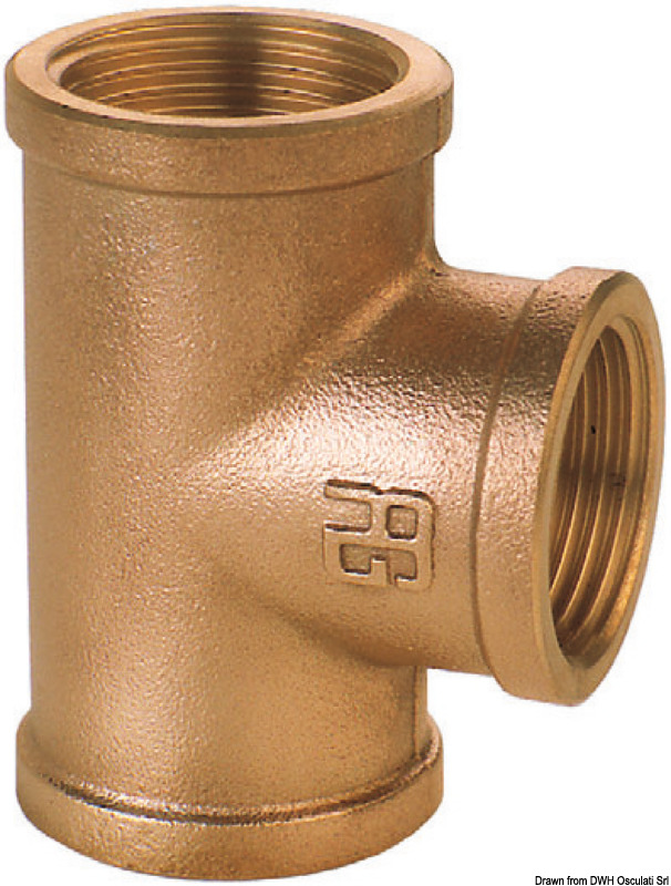 GUIDI bronze F-F-F T-fitting 3/4"