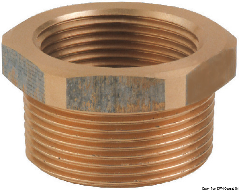 GUIDI bronze M-F connector 2"1/2 x 3"