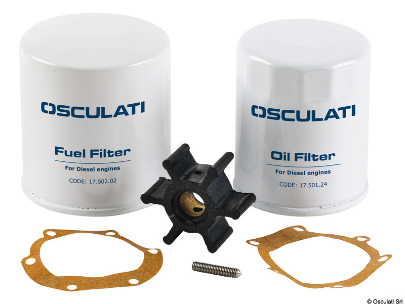 Formati da: filtro olio + filtro carburante + girante pompa acqua