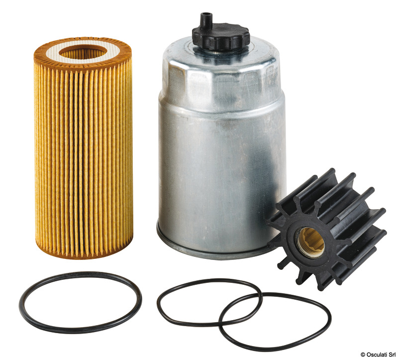 Formati da: filtro olio + filtro carburante + girante pompa acqua