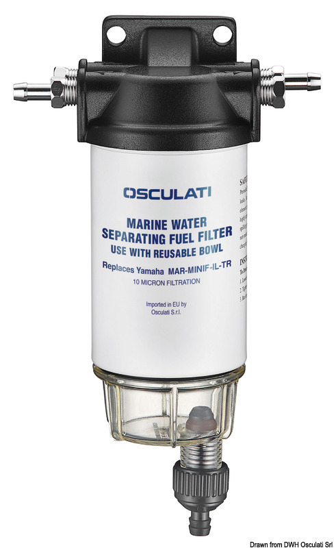 Filtro benzina con separatore 200-406 l/h