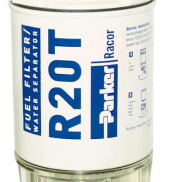 Separatori acqua-carburante, adatti solo per gasolio. Venduti con cartuccia da 10 micron, disponibili cartucce da 30 micron.