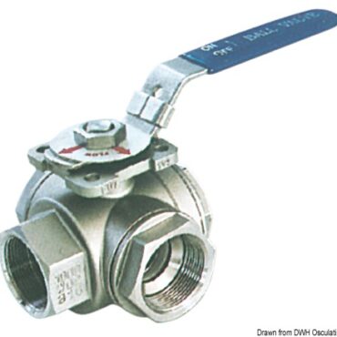In acciaio inox AISI 316; complete di blocco sulla maniglia. Soddisfa la ISO 8099 per lo scarico delle acque nere.