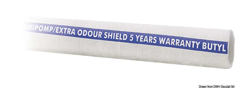 Sanipomp-extra anti-smell hose for WC 30mm 40m