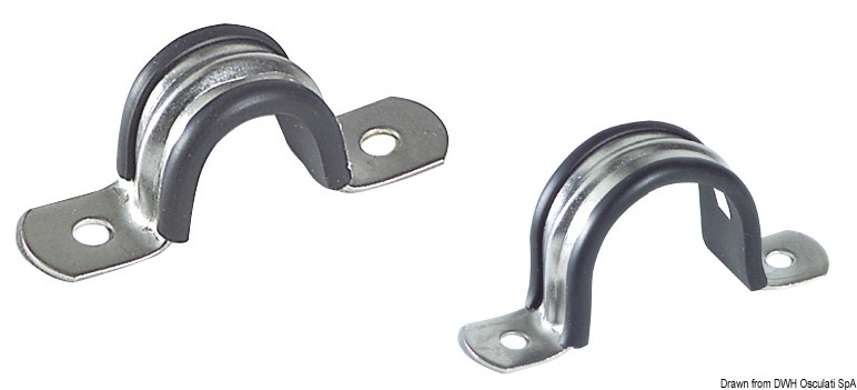 Gommati in acciaio inox AISI 304.