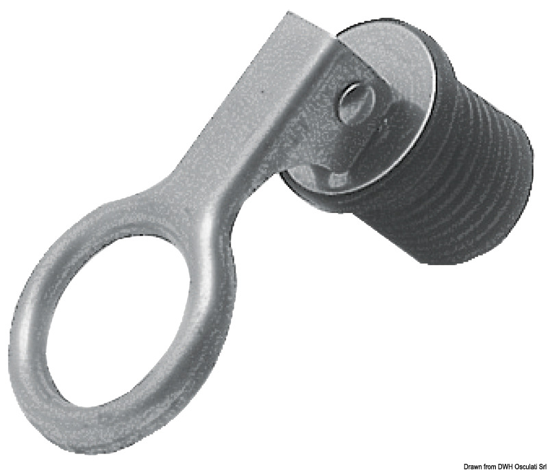In acciaio inox, con gommino in neoprene. Adattabile a tutte le boccole Ø 22 mm.