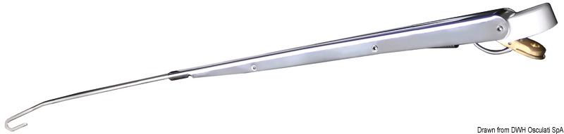 Bracci e spazzole in acciaio inox lucido. Attacco DIN.