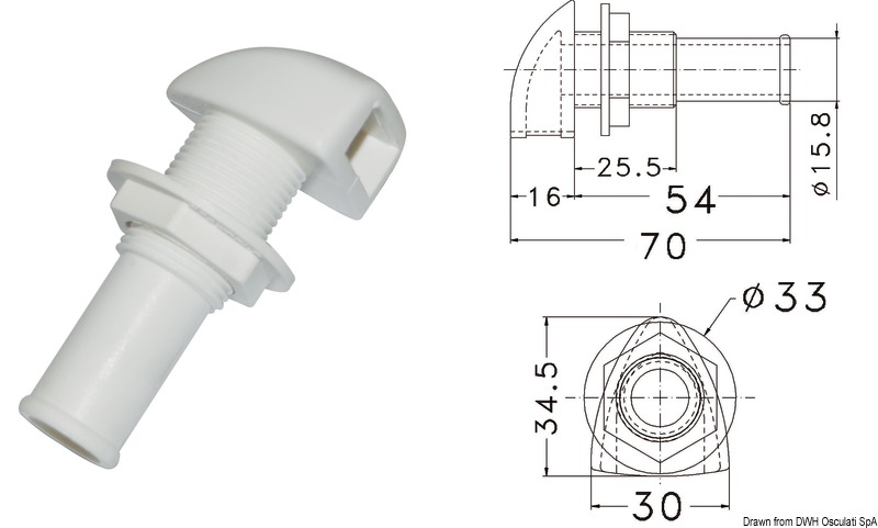 In nylon con doppia retina interna. Progettato secondo i requisiti prescritti dalla norma UNI EN ISO 21487.