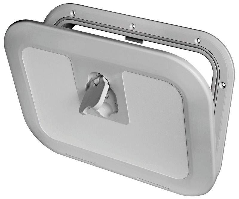Flush inspection hatch RAL 7042 380 x 280 mm