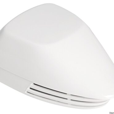 Supporto in acciaio inox. Carcassa in ABS, linea compatta.