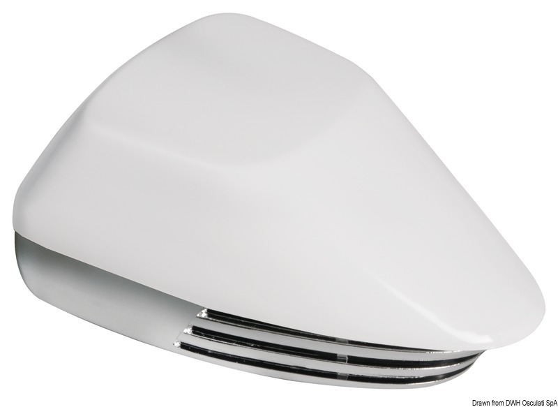 Supporto in acciaio inox. Carcassa in ABS, linea compatta.