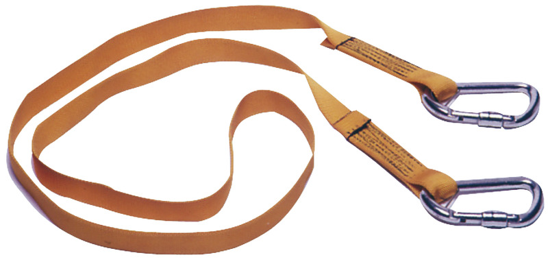 Euro Lightline safety line 2m + 2 shackles