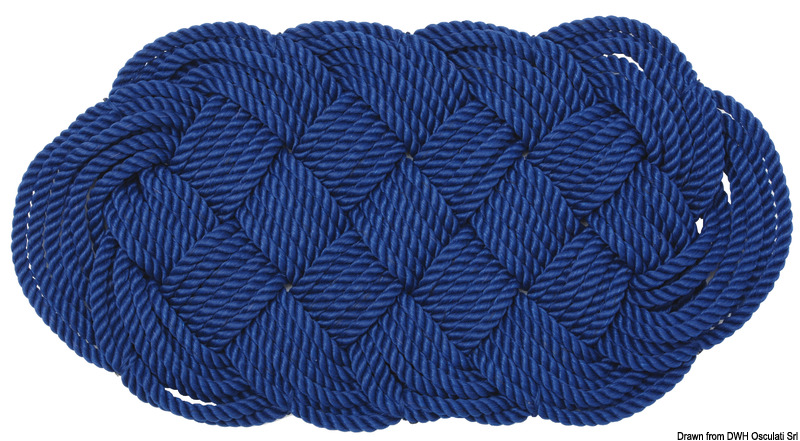 In corda di nylon intrecciata a mano.
