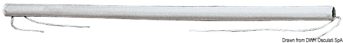 In poliuretano espanso morbido a cellule chiuse rivestite in tessuto di poliestere “cordura”. Tramite un ingegnoso sistema si applicano alle draglie senza smontarle e si conformano perfettamente alle stesse senza antiestetici giochi. Universale per draglie di qualsiasi diametro. Possono coprire anche il tenditore.