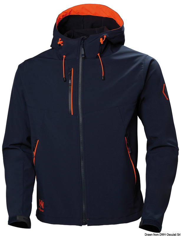 HH Chelsea Evo Hooded Softshell navy blue XL