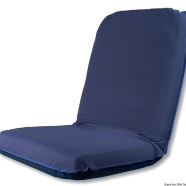 Comfort Seat combina comfort e qualità in un prodotto dall’innovativo design, il cuscino può essere utilizzato su qualsiasi superficie senza che scivoli via. Fabbricato di schiuma poliuretanica rivestita contiene al suo interno una cerniera regolabile in 40 posizioni…in ognuna delle posizioni garantirà un ottimo supporto alla schiena senza che si sbilanci.Caratteristiche tecniche: galleggia nel caso in cui cade in acqua; completo di maniglia per il trasporto; non ha parti ruvide o taglienti; resistente UV.