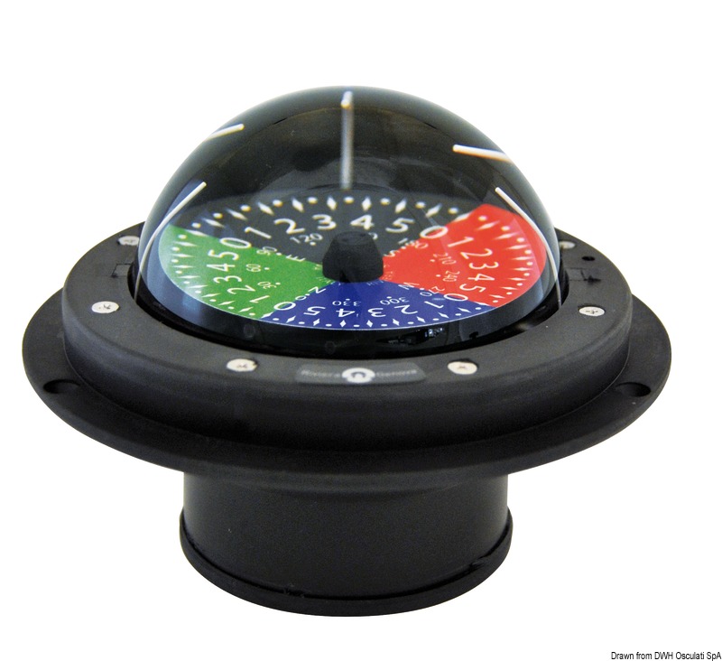 Rosa piana tattica a 4 colori, con divisione di 5°. Cardano interno.