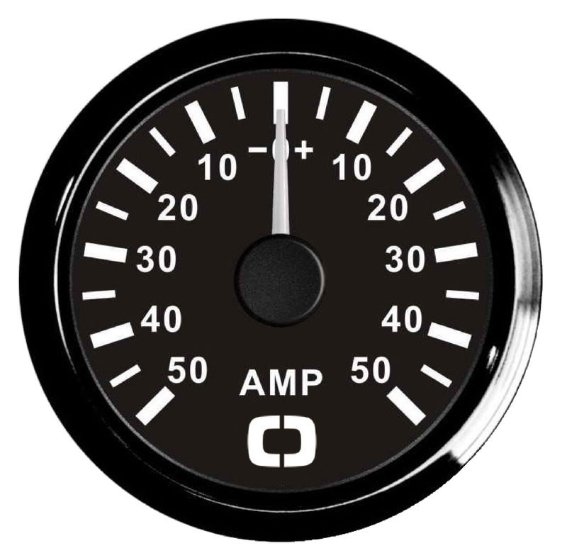Completo di SHUNT 8/32 V, applicabile alla maggior parte degli amperometri sul mercato. Dotato di quadrante retroilluminazione sia rossa sia gialla.