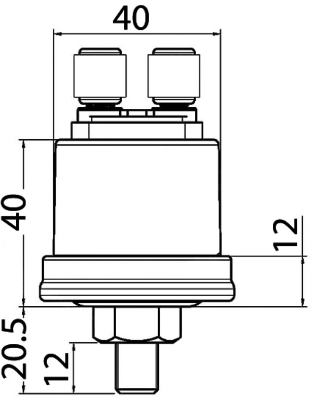 Uscita segnale 10 - 184 Ω. Abbinabili a indicatori serie Osculati, Guardian, VDO, ecc...Tensione nominale: da 6 V a 24 V.