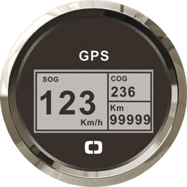 Non richiede trasduttore ed è fornito completo di antenna GPS 32 canali.- Tipo 1: Spidometro / bussola: indica in modo analogico la velocità 0-45 nodi ed in digitale la rotta bussola (di grado in grado).- Tipo 2: Spidometro / totalizzatore / bussola: indica in modo digitale la velocità 0/999 nodi, Km/h o MPH, la distanza percorsa fino a 99999 miglia e la rotta bussola (di grado in grado).Quadrante retroilluminazione sia rossa sia gialla.