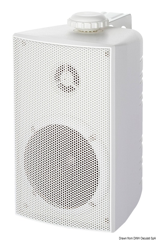 Modelli a bassissima interferenza magnetica (per non disturbare strumenti e bussole), a 2 vie con risposta acustica di altissimo livello.Complete di staffa orientabile in acciaio inox verniciato.